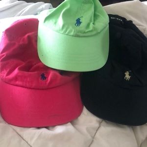 Lot of 3 POLO hats